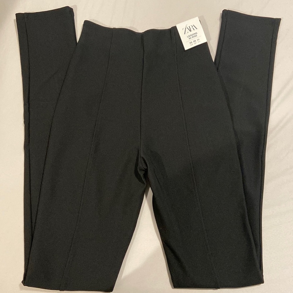 Zara High Rise Slit Leggings